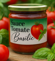 Nature et Saveurs - Ferme Aquaponique et Permacole Astérienne - Sauce concentrée Tomates Anciennes & Basilic Génois
