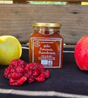 Le verger bio de Quinsac - Gelée de pomme framboises 330gr BIO