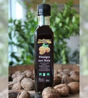 Ferme de Pleinefage - Vinaigre de vin blanc aromatisé à la Noix BIO - Bouteille 25cl