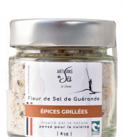 Artisans du Sel - Fleur de Sel de Guérande aux Épices Grillées – Verrine 85g | Artisans du Sel