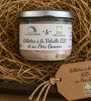 Terres de Bon Sens - Rillette volaille et au porc gascon 180g