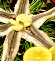 Les anchois de Marie - Anchois Thym Romarin Ail et Citron 900g