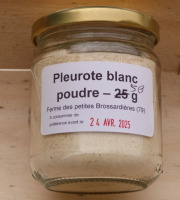 Ferme des petites Brossardières - Pleutote de l'orme (pleurote blanc) en poudre - 50 g