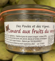 Des Poules et des Vignes à Bourgueil - Canard aux fruits du vergers