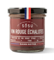 SÒSU, les Artisans de la Sauce - Sauce vin rouge échalotes lot de 9 x140g