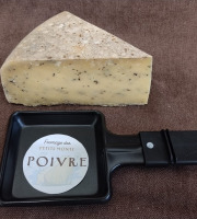 Ferme des Petits Monts - Raclette fermière POIVRE BIO au lait cru -  Part de 0,5 kg