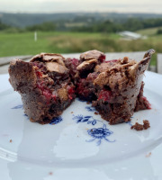 Ferme Sinsac - lot de 5 x Fondant au chocolat et framboises du jardin (4 x 95 grs)