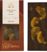 Maison Sailler Berthaz - Tablette chocolat noir 68% orange confite