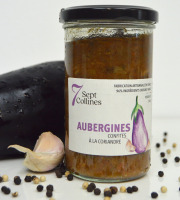 Sept Collines - Aubergines Confites à la Coriandre - 240 g (sauce pour pâtes)