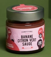 Les Délices de l’Ogresse - Confiture Bio Banane Citron Vert Sauge 140g