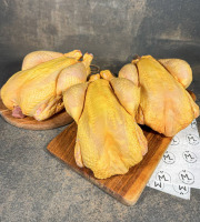 Maison Lascours - 3 Poulets Fermiers Label Rouge - 4,5kg