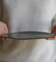 Atelier Eva Dejeanty - Service de Vaisselle en Céramique (Grès) : 6 Assiettes Modèle Cellule Taille M