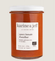 Karine & Jeff - Sauce tomate Zanzibar - tomates, poivrons verts et curcuma 200g