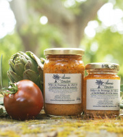 L'OLIVERAIE DU COUDON - [Précommande] DÉLICE DE FROMAGE DE CHÈVRE, ARTICHAUT ET TOMATES 80 G