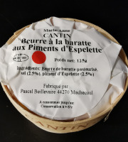 La Fromagerie Marie-Anne Cantin - Bourriche De Beurre Pasteurisé À La Baratte  Au Piment D'espelette - 125 Gr
