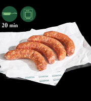 Nemrod - Saucisses de Sanglier au Piment d'Espelette (Par 4) (130g/pièce - 520g/colis)