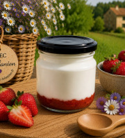 Gaec de l'Elanion - Fromage Blanc Confiture Fraise 130g