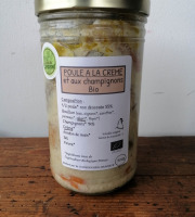 Ferme de Carcouet - Poule à la crème et aux champignons bio - 900 g