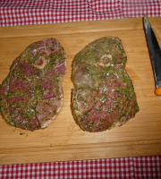 Ferme Guillaumont - Gigot d'agneau en tranche mariné ails et fines herbes x2