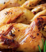 L'OLIVERAIE DU COUDON - [Précommande] COQUELET ENTIER ET SON FARCI AUX GIROLLES 600G