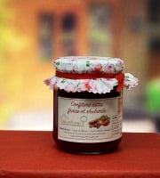 Les Perles Rouges - Confiture Extra de Fraise et Rhubarbe