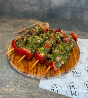 Maison Lascours - Brochette d'Agneau Ail des Ours