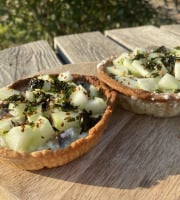 Ferme Sinsac - tartelette froide concombre et chevre
