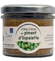 Les amandes et olives du Mont Bouquet - Crème d'olives au piment d'Espelette 100 g