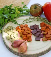 Les Mirliflores - Lot de 4 biscuits apéritifs salés: vin, tomate, ail des ours