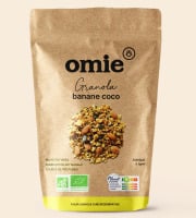 Omie - Granola banane noix de coco - avoine français - 330 g