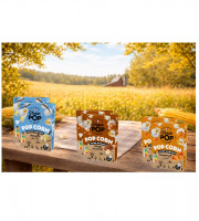 Grain Pop - Maïs popcorn micro-ondable- lot sucré : Caramel, vanille et cacao
