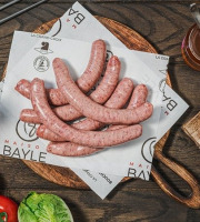 Maison BAYLE - Champions du Monde de boucherie 2016 - 6 Saucisses saveur chèvre miel Barbecue