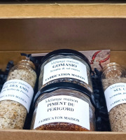 Piments et Moutardes du Périgord - Coffret 2 mélanges d'épices et 2 sels aromatisés