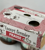 GAEC Les Perce-neige - Pack de 4 yaourts à la fraise x4