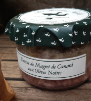 Les Moulins Aufiés - Terrine de magret de canard  aux olives noires 180g