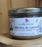 Les Délices du Coin - Rillettes de canard citron / romarin 180g