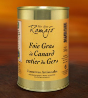 Maison Ramajo - Foie gras de canard entier IGP Gers 350g  - Boite fer