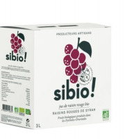 Sibio - Jus de Raisin Rouge bio 3L