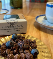 Myrtilles du Trimoulet - Myrtilles séchées enrobées au Chocolat Noir 69%