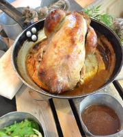 Terre de Gallie - "SPECIAL REPAS DE FETES"  FAISAN AU CARAMEL BEURRE SALE - POMME PAIN EPICE- EN PAPILLOTE