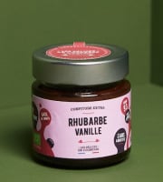 Les Délices de l’Ogresse - Confiture Extra Bio Rhubarbe Vanille 140g