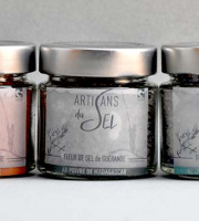 Artisans du Sel - Lot De 5 Verrines De Fleur De Sel De Guérande Aromatisée