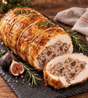 La ferme d'Enjacquet - [Précommande] Réservation NOËL - Rôti de Chapon farci aux Figues et  Foie Gras