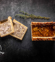 LA FERME DE COLLONGE - Pâté en croute de poulet moutarde 2 tranches - 300g