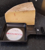 Ferme des Petits Monts - Raclette fermière BRUSCHETTA BIO au lait cru - Quart Meule 1,5 kg