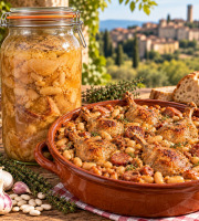 L'OLIVERAIE DU COUDON - CASSOULET AUX CUISSES DE CANARD CONFITES 3KG