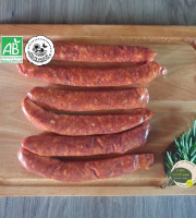 Ferme GAEC Côte Pardin - [Précommande] 12 Merguez de Bœuf Aubrac BIO - 860 g - BARBECUE