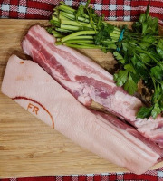 Ferme du Groin à L’Airbe - Bloc de poitrine de porc plein air 500g