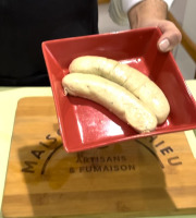 Maison Matthieu - Menu Saumon fumé et boudin blanc maison