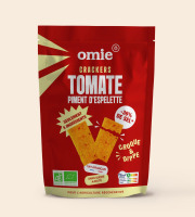 Omie - Crackers tomate et piment d'Espelette AOP bio - ingrédients français - 100 g